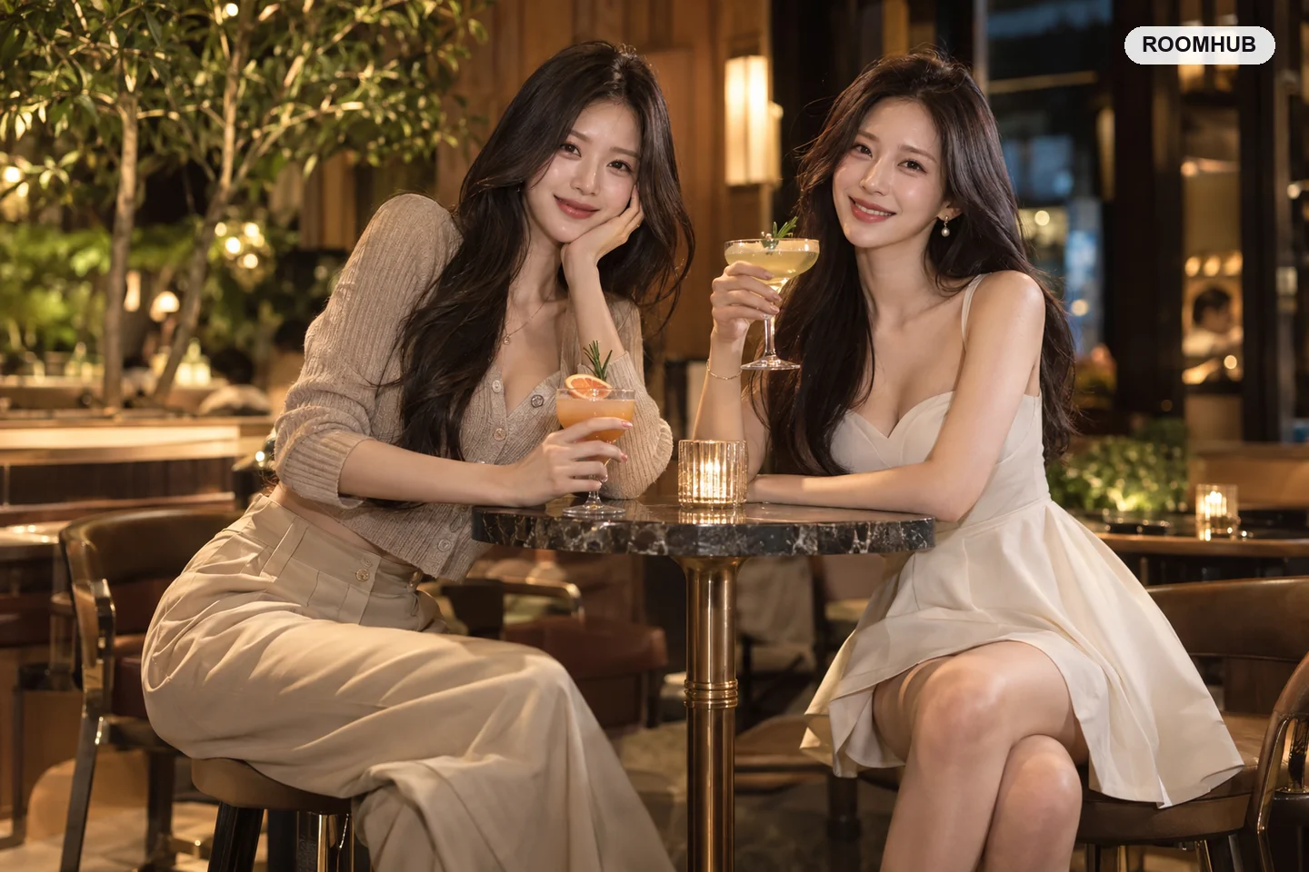 텐카페 라운지 — 칵테일과 텐카페 매니저