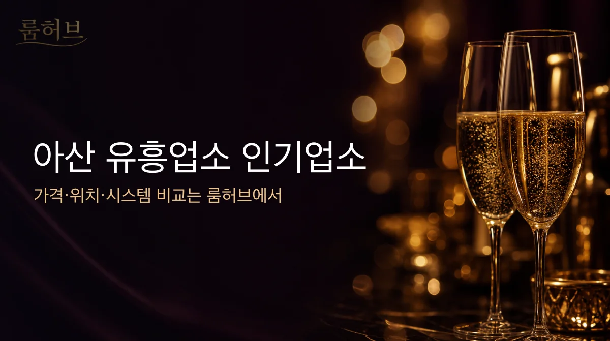 룸허브 아산 유흥업소 인기업소 안내 배너