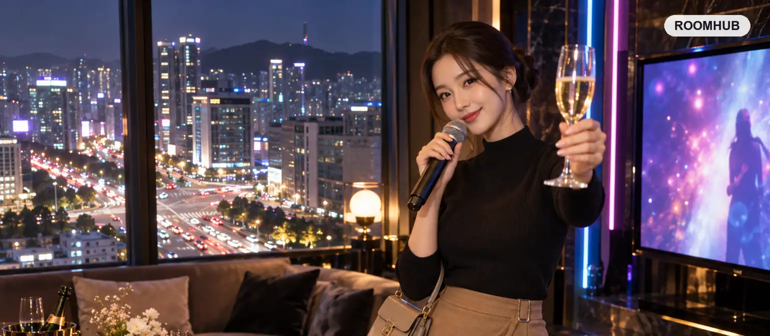 범어 노래방 인기업소 — 법조타운 노래 룸 분위기