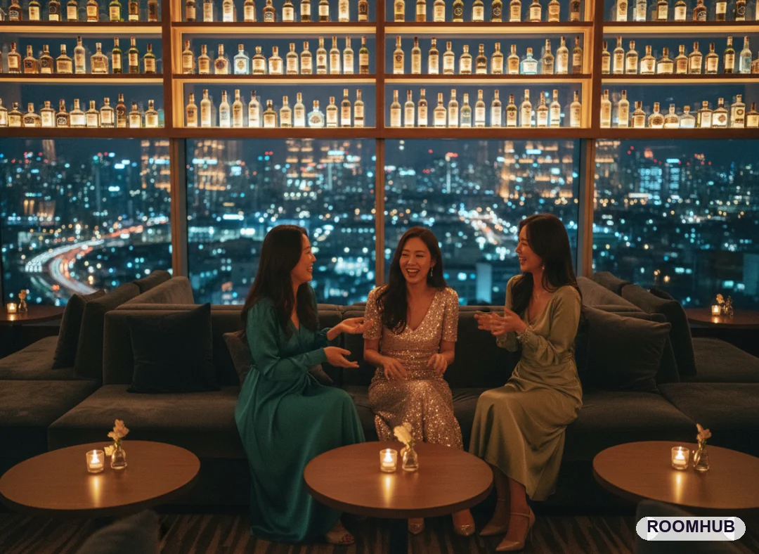분당 라운지바 이용 모습 — 야탑역 일대
