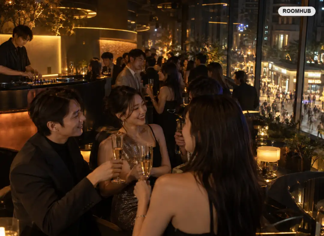 철산 라운지바 이용 모습 — 하안동 일대