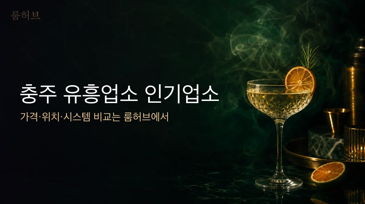 룸허브 충주 유흥업소 인기업소 안내 배너