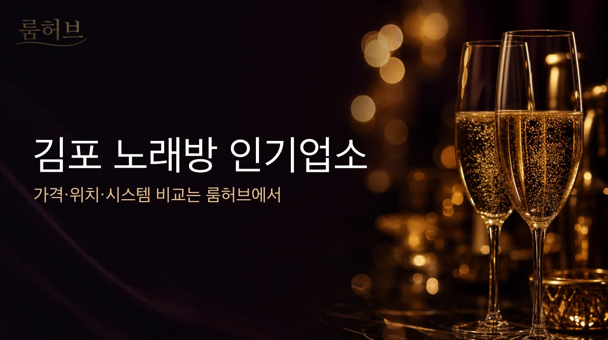 룸허브 김포 노래방 인기업소 안내 배너