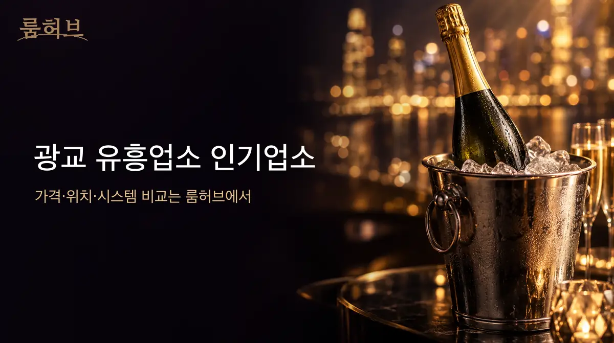 룸허브 광교 유흥업소 인기업소 안내 배너