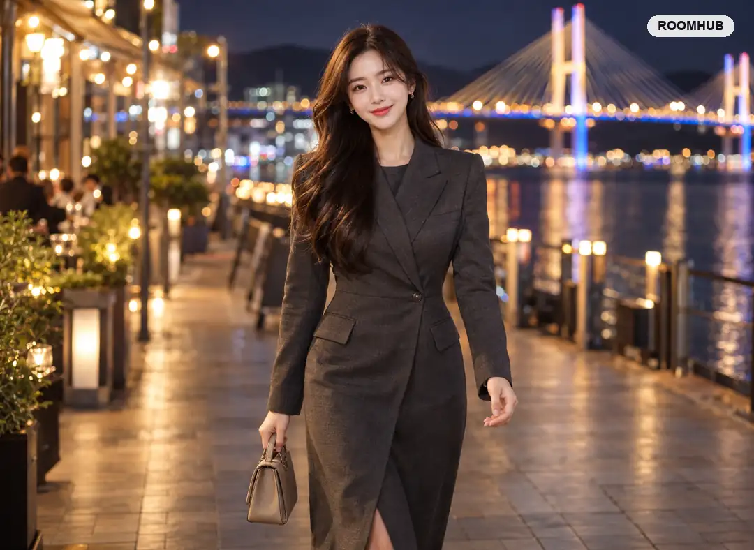 중마동 유흥업소 이용 모습 — 중마시장 일대