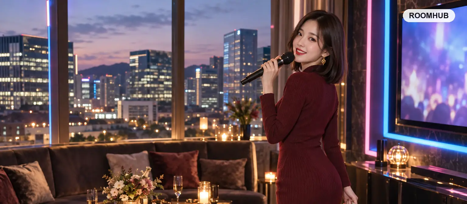 판교 노래방 인기업소 — 판교테크노밸리 노래 룸 분위기