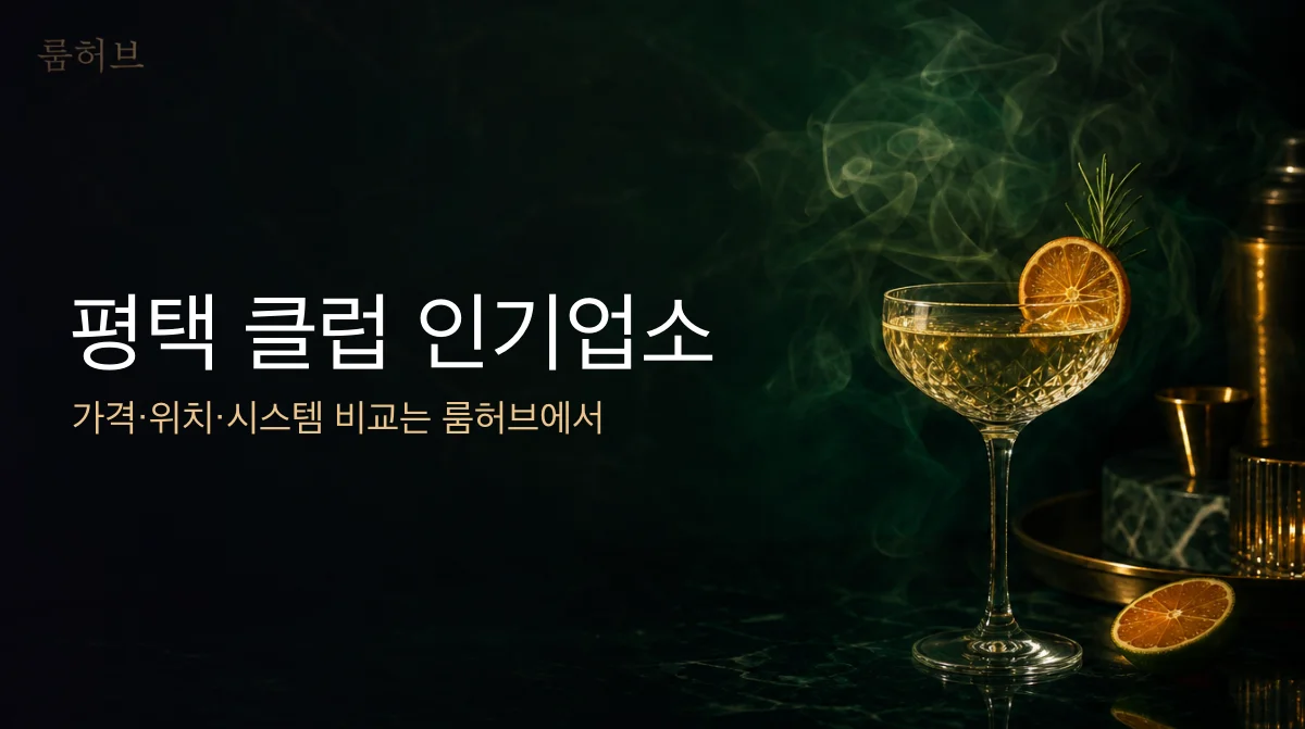 룸허브 평택 클럽 인기업소 안내 배너