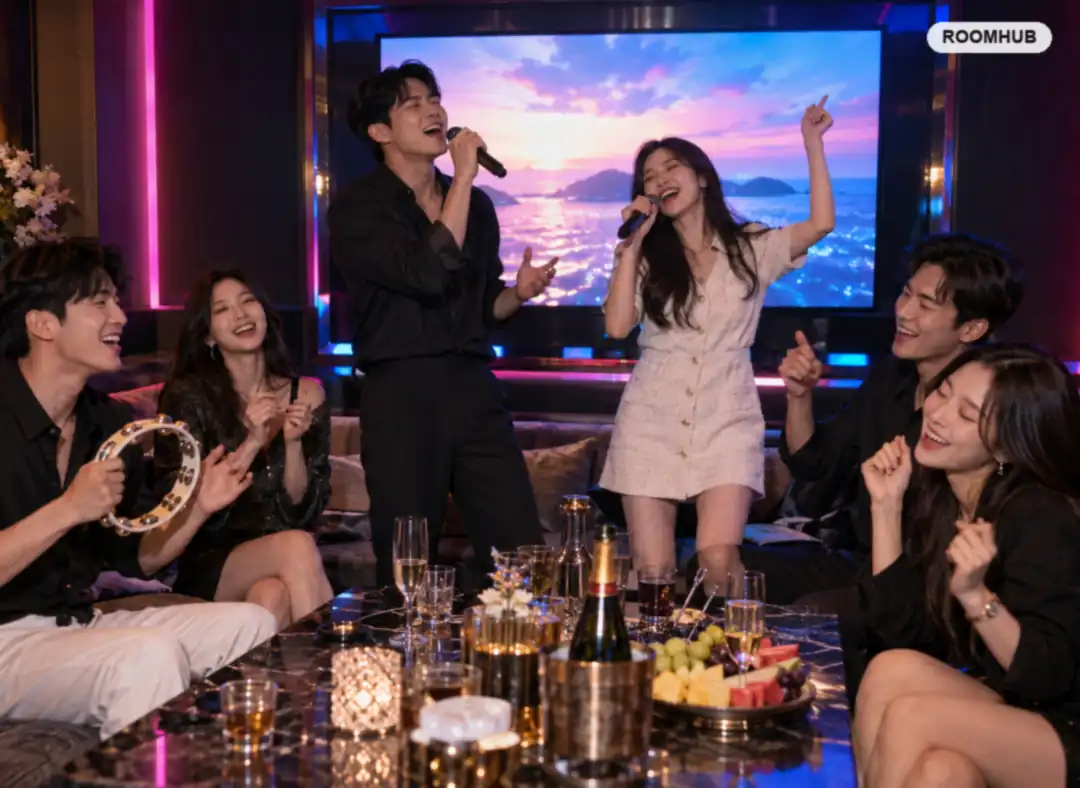 상동 가라오케 이용 모습 — 신중동역 일대