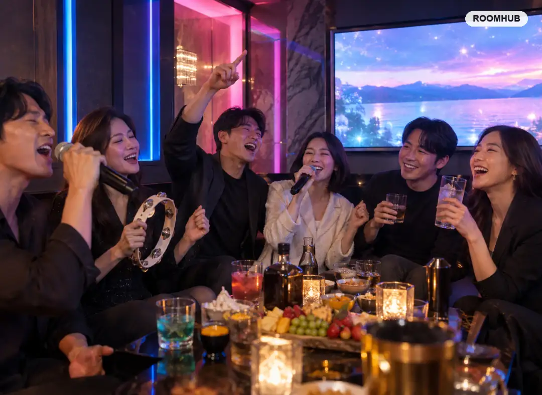 상남동 노래방 이용 모습 — 용지호수 방면 일대
