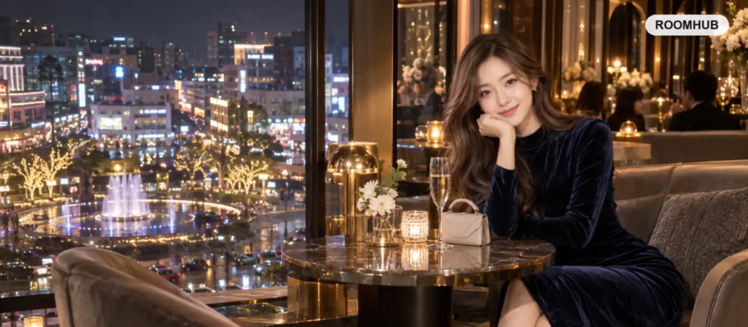 상남동 유흥업소 인기업소 — 용지호수 방면 라운지 분위기