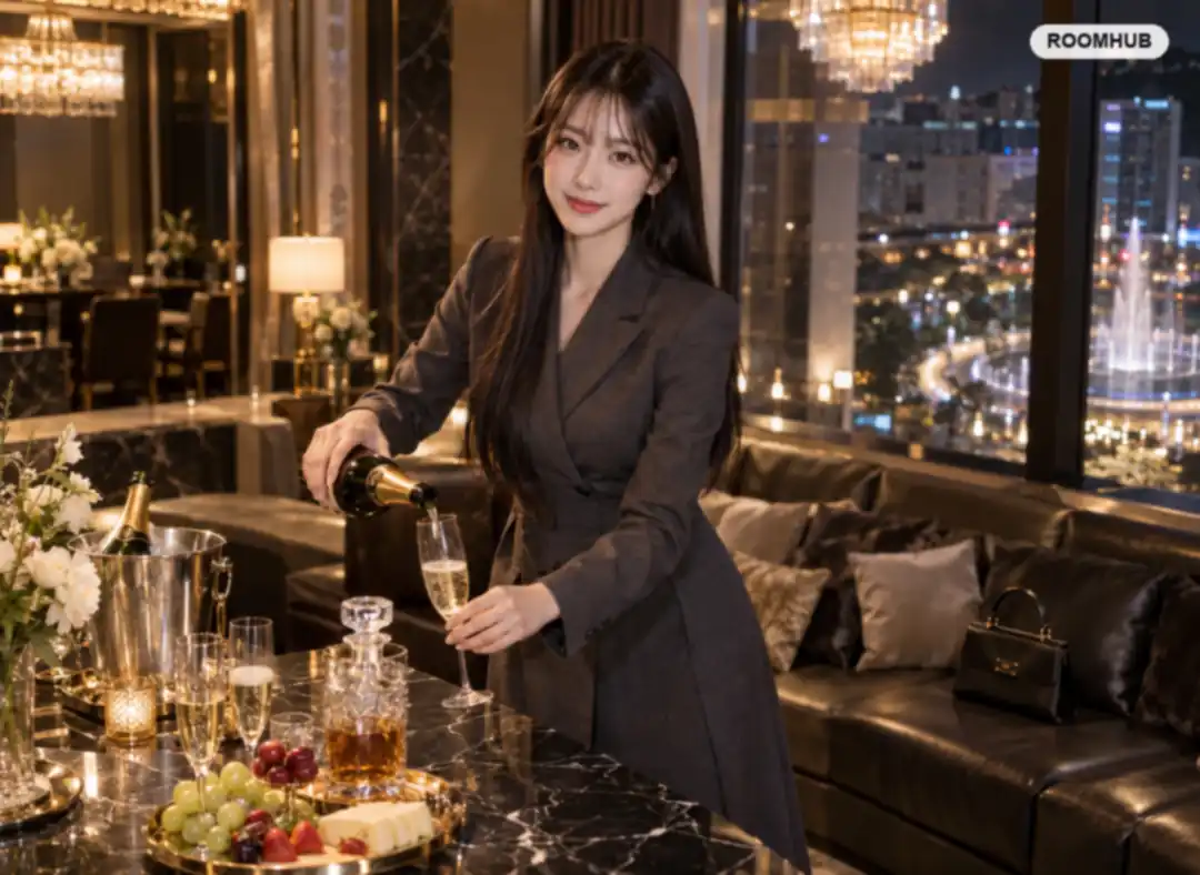 상남동 룸싸롱 이용 모습 — 분수광장 일대
