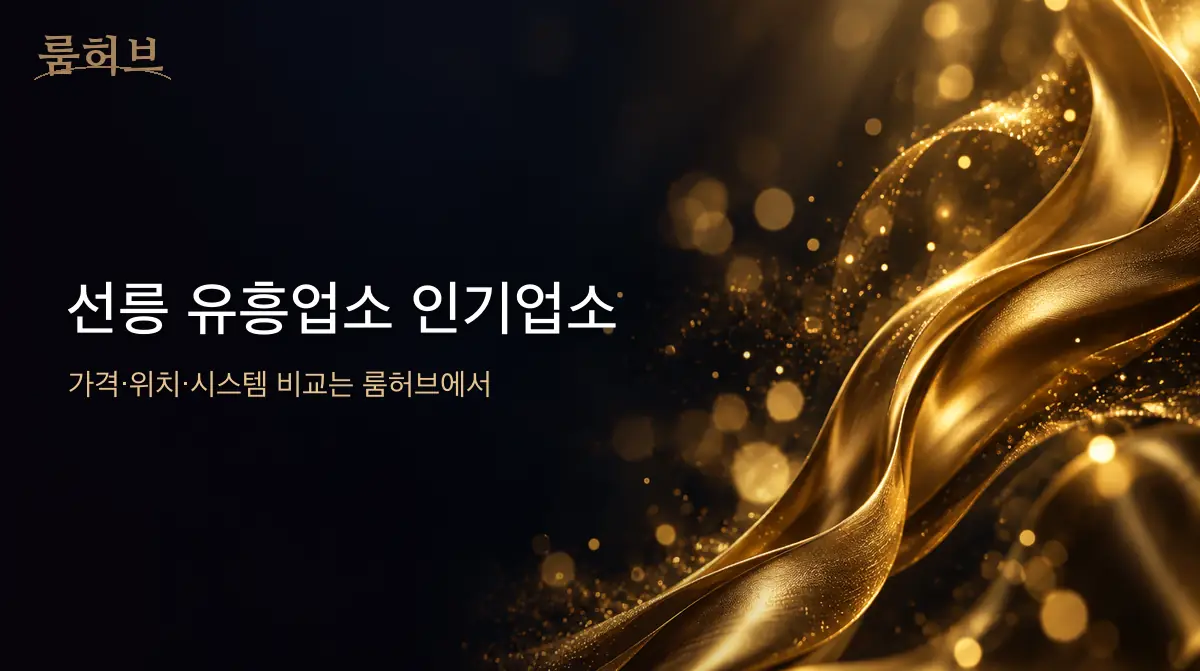 룸허브 선릉 유흥업소 인기업소 안내 배너