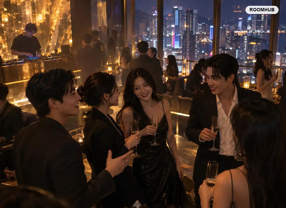 서면 라운지바 이용 모습 — 서면1번가 일대