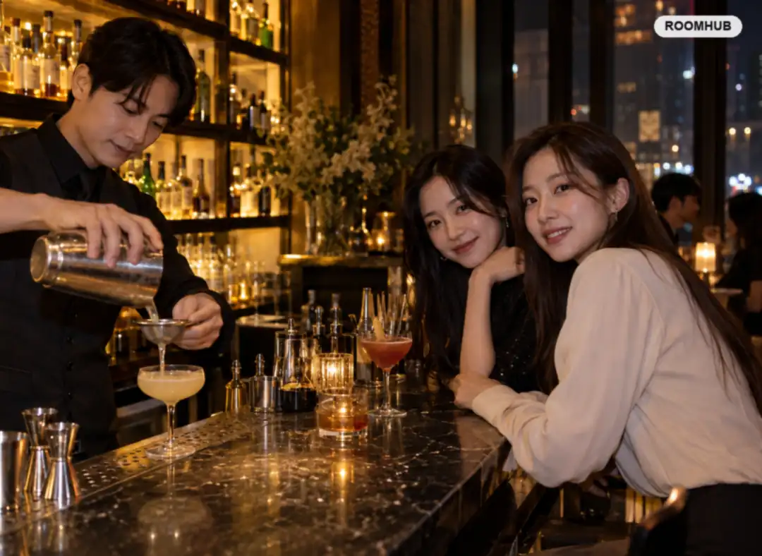 서면 모던바 이용 모습 — 서면1번가 일대