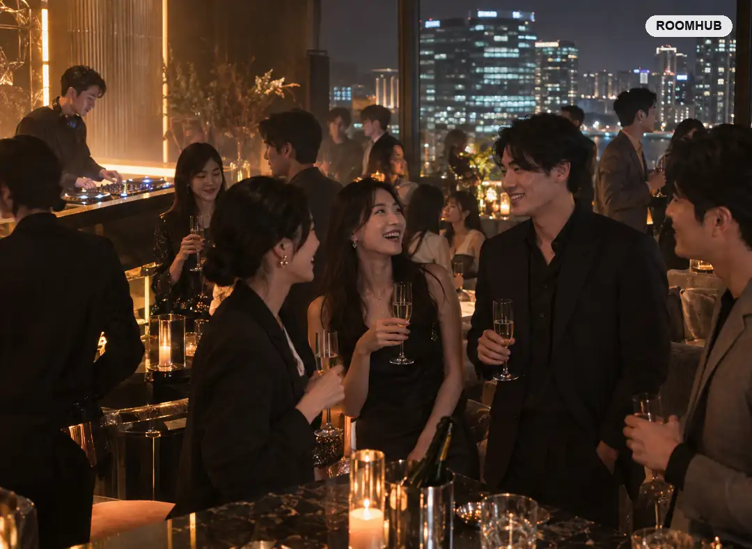 영통 라운지바 이용 모습 — 망포역 일대