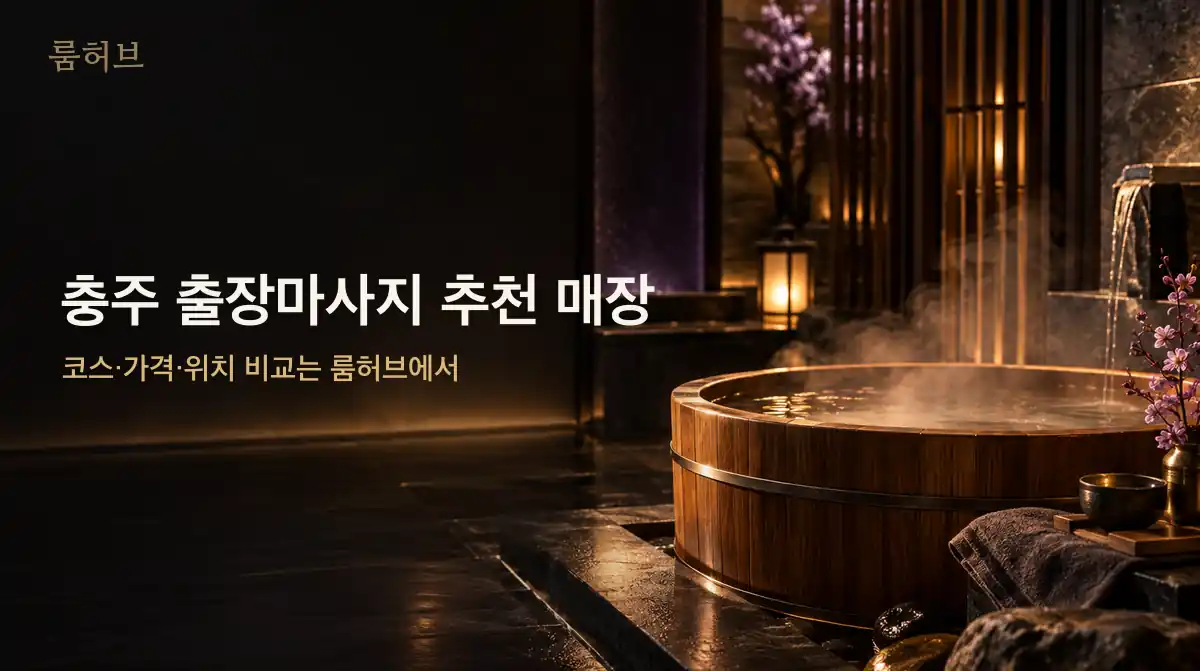 룸허브 충주 출장마사지 추천 매장 안내 배너
