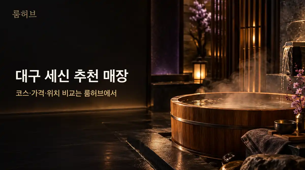 룸허브 대구 세신 추천 매장 안내 배너