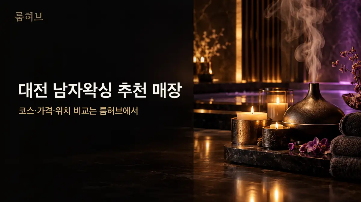 룸허브 대전 남자왁싱 추천 매장 안내 배너