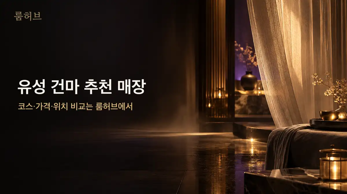 룸허브 유성 건마 추천 매장 안내 배너